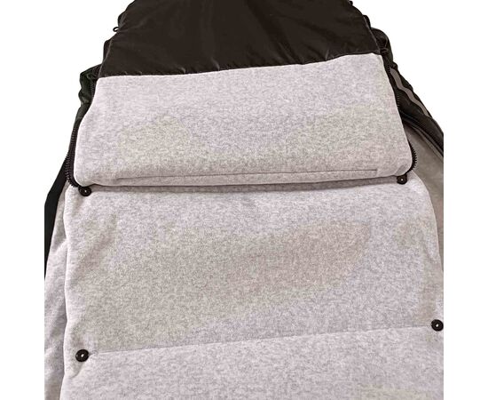 Ganzjahres-Fußsack/Schlafsack (für Babyschale und Kinderwagen) SCANDI-V in Schwarz/Grau, Foto 9
