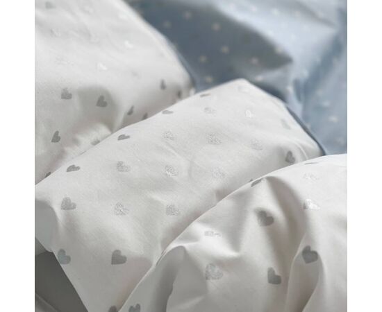 Babybett Komplettset SHINE Baby-Baumwoll-Bettwäsche-Set mit Bettumrandung-Kissen, Blau 17-tlg, Foto 6