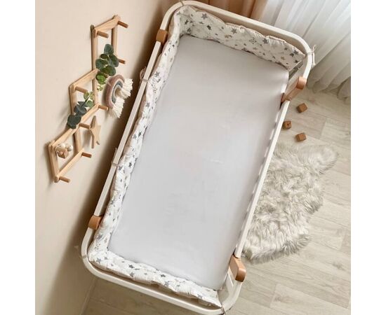 Nestchen Umrandung „Stars beige“ 240 cm für Gitterbetten, Foto 3