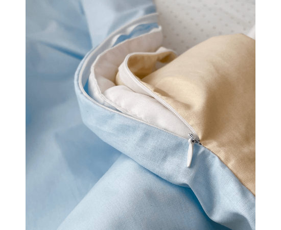 Kinderbettwäsche-Set mit Nestchen 'Baby Teddy' blau 14-tlg 100 % Baumwolle, Foto 4