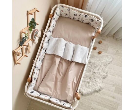Komplett-Set Gitterbett Bettwäsche 60x120 'Pinguin', 6-teilig, 100% Baumwolle, Foto 2