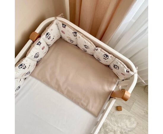 Komplett-Set Gitterbett Bettwäsche 60x120 'Pinguin', 6-teilig, 100% Baumwolle, Foto 4