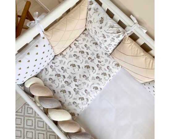 BALLERINA 14-tlg Bettwäsche-Set mit Umrandung für Gitterbett, Baumwolle, Foto 3