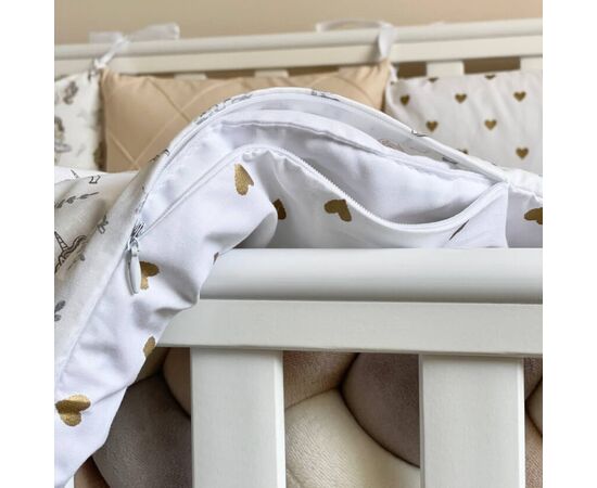 BALLERINA 14-tlg Bettwäsche-Set mit Umrandung für Gitterbett, Baumwolle, Foto 8