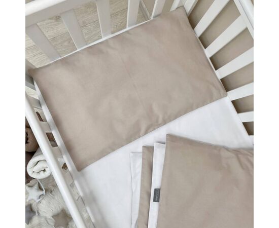 3-tlg Baby Bettwäsche Set braun/weiß, Baumwolle, Foto 4