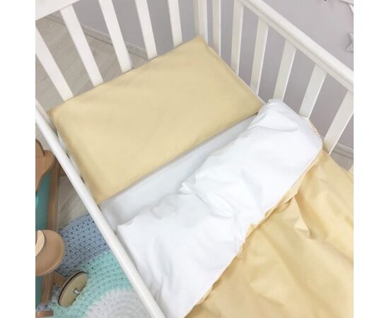 3-tlg Baby Bettwäsche gelb/weiß, Foto 2