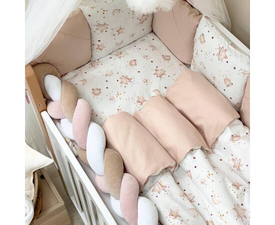 Babybett-Komplettset "Galaxis" beige, 60x120, Baumwolle, Foto 5