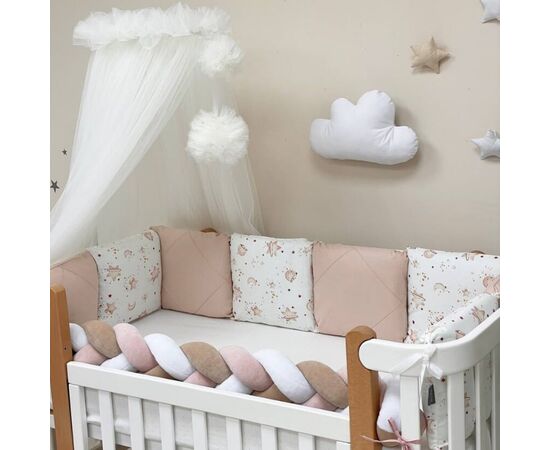 Babybett-Komplettset "Galaxis" beige, 60x120, Baumwolle, Foto 9