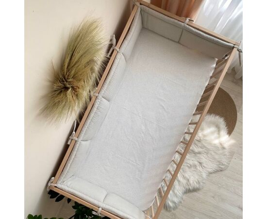 Bettumrandung für Kinderbett 120x60, beige 240 cm, Foto 2
