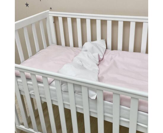 3-tlg Baby Bettwäsche rosa/weiß, Foto 2