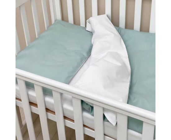 3-tlg Baby Bettwäsche mintgrün/weiß, Foto 2