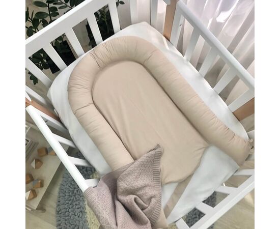 Neugeborenes Babynest mit Matratze, Beige, Foto 4