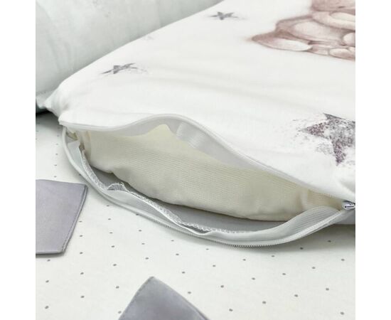 Babynest Kokon Magic Häschen Silber, Satin, mit Matratze, Foto 4